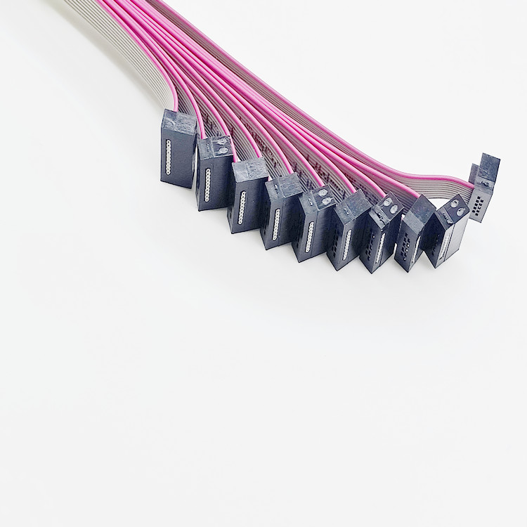 1.27mm idc flat cable assembly 10p 150mm 30awg