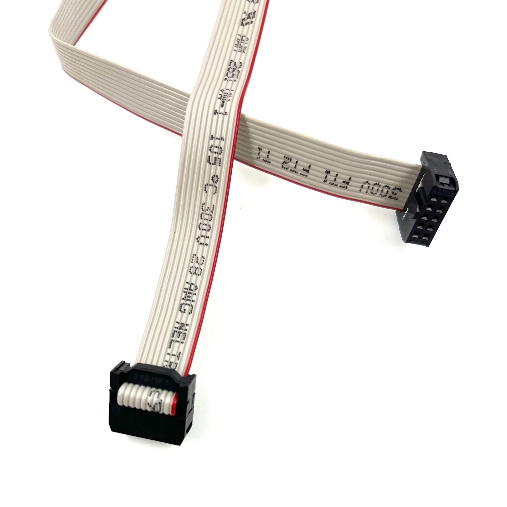 2.54mm Female Flat Cable Assembly L=600mm 28awg