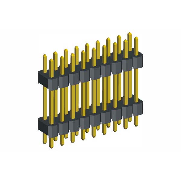 Experience enhanced connectivity and reliability with our cutting-edge 2.54mm Pin Header Double Insulator Type Double Row. Engineered for precision and versatility, this connector is designed to meet the demands of modern electronics, providing seamless integration and robust connections for a variety of applications.  Key Features:      Double Insulator Design: Our 2.54mm Pin Header boasts a unique double insulator configuration, ensuring superior insulation and reliability in challenging electronic environments. This feature guarantees secure connections and optimal signal integrity.      Standard 2.54mm Pitch: With a standardized 2.54mm pitch, this pin header ensures compatibility with industry norms, allowing for effortless integration into your PCB layouts. Benefit from reliable connections with this widely adopted pitch.      Double Row Configuration: The double-row design offers increased pin density, providing versatility for applications that demand higher connectivity options. Ideal for projects where efficiency and compact design are paramount.      Durable Construction: Crafted from premium materials, our pin header ensures durability and longevity. The robust construction withstands the rigors of frequent connections, delivering stable and consistent performance over time.  Applications:      Prototyping and Development: Perfect for breadboarding and prototyping electronic circuits, our 2.54mm Pin Header Double Insulator Type Double Row is a reliable choice for efficient development.      PCB Integration: Enhance your PCB layouts with the reliability of a double-row pin header. Well-suited for applications where increased pin count and space optimization are essential.      Electronics Projects: Trusted by engineers and hobbyists, our 2.54mm Pin Header excels in various electronic projects, providing a versatile solution for different applications.  Order Today for Enhanced Precision Connectivity:  Upgrade your electronic designs with our 2.54mm Pin Header Double Insulator Type Double Row. Explore the benefits of a double-row configuration, unique double insulator design, and durable construction. Order now to achieve unparalleled precision in your electronic projects.