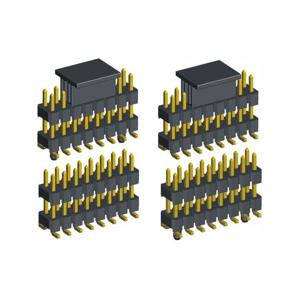 2.54mm Pin Header Double Insulator SMT Type Double Row