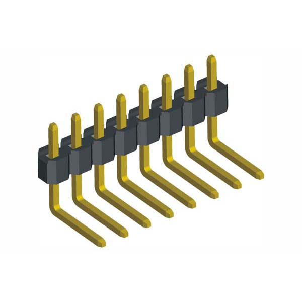 2.54mm Pin Header R/A Dip Type Single Row