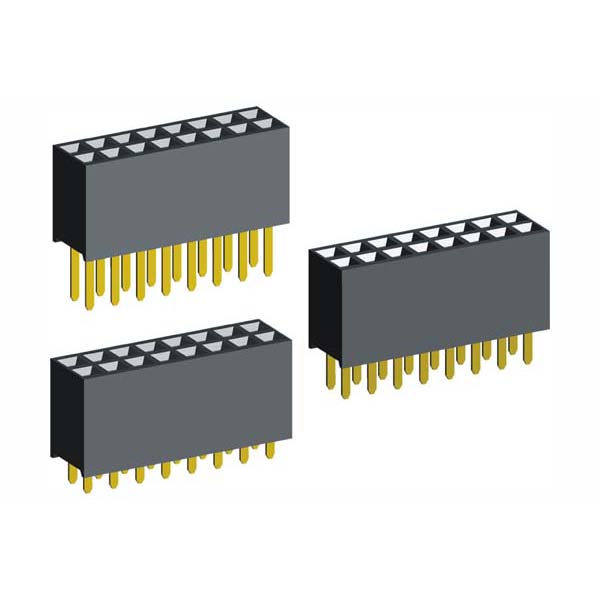 1.27mm PCB Socket Dip Type Double Row Height 4.3mm