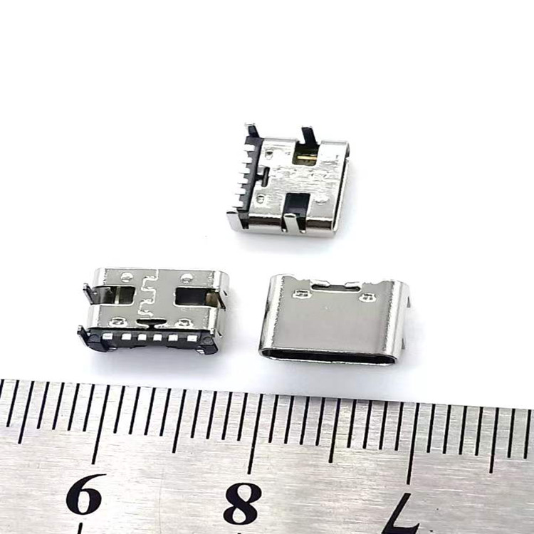 Usb REV.3.1 C Socket Conn 6pins R/A SMT Type