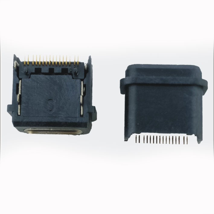 USB C Female Waterproof Rev 3.1 R/A SMT Type 16P