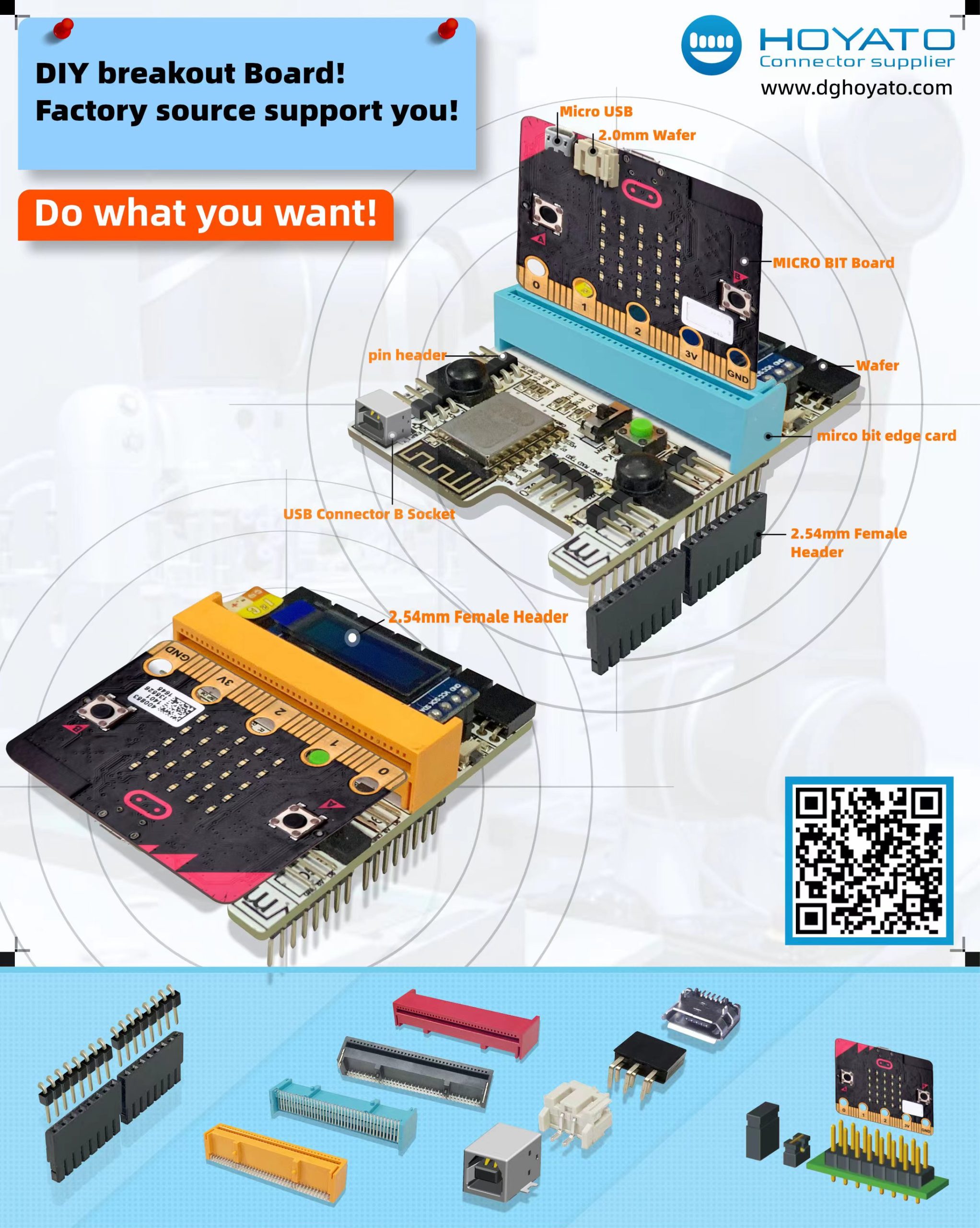 DIY Maker Robot Mirco Bit BBC Edge Connector