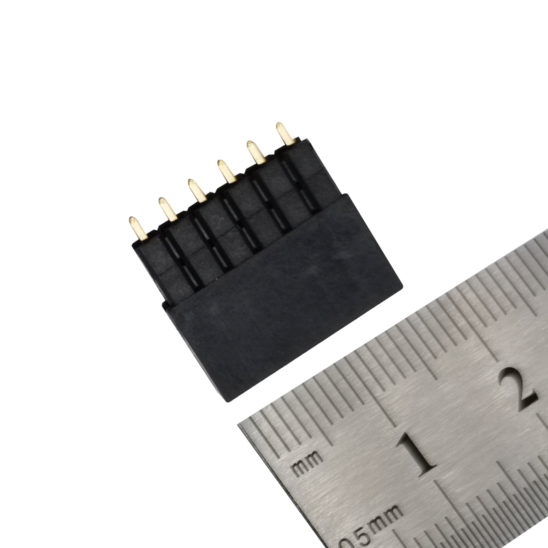 2.54mm Pitch 6 Pin Female Header Single Row Straight Pin Header equivalent ESW-1