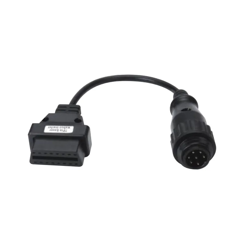 Diesel car diagnostic cable 7 pin knorr wabco trailer cable OBD to 16P