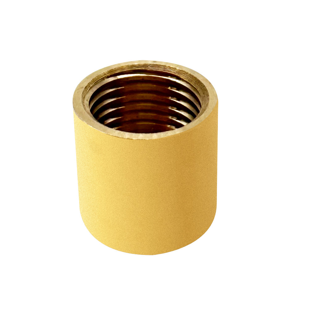 Custom CNC Turned Brass Internal Thread Cylindrical Sleeve