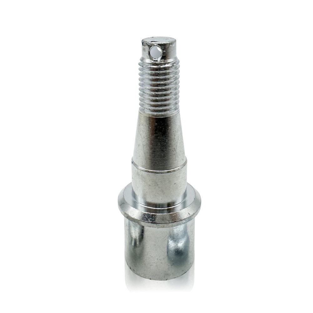 Custom CNC Turned Stepped Threaded Shaft With End Hole