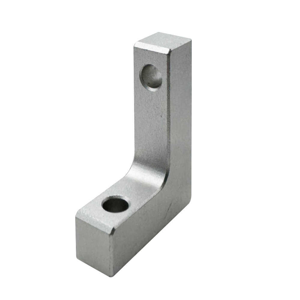 Custom CNC Milled Aluminum L-Shaped Angle Bracket