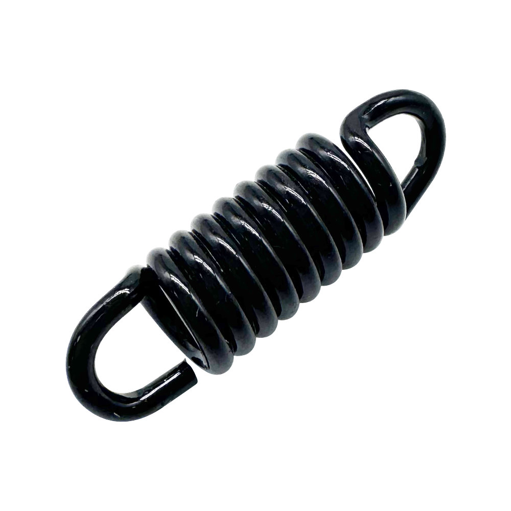 Custom Black Coated Extension Springs With Full Loop Ends