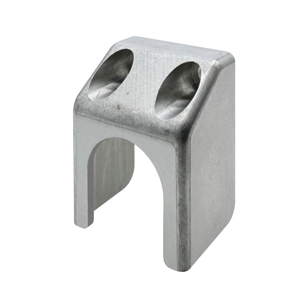 Custom CNC Milled Aluminum U-Shaped Clevis Mounting Bracket