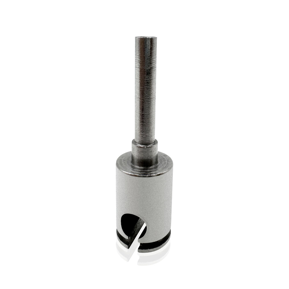 Custom CNC Turned Stainless Steel Slotted Stepped Shaft