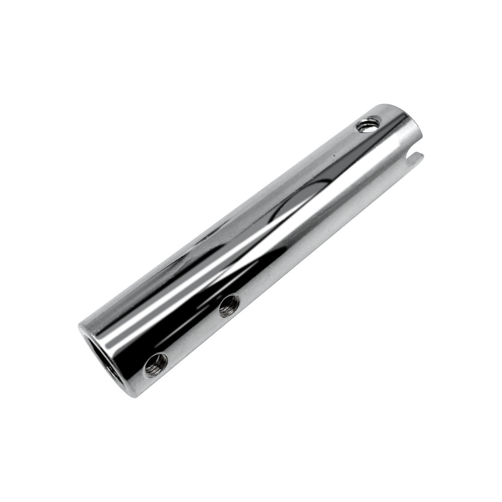 Custom CNC Turned Cylindrical Sleeve with Thread Holes