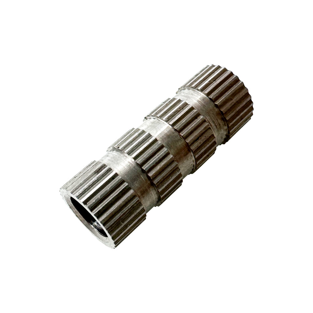 Custom CNC Turned Multi-Segment Knurled Hollow Sleeve