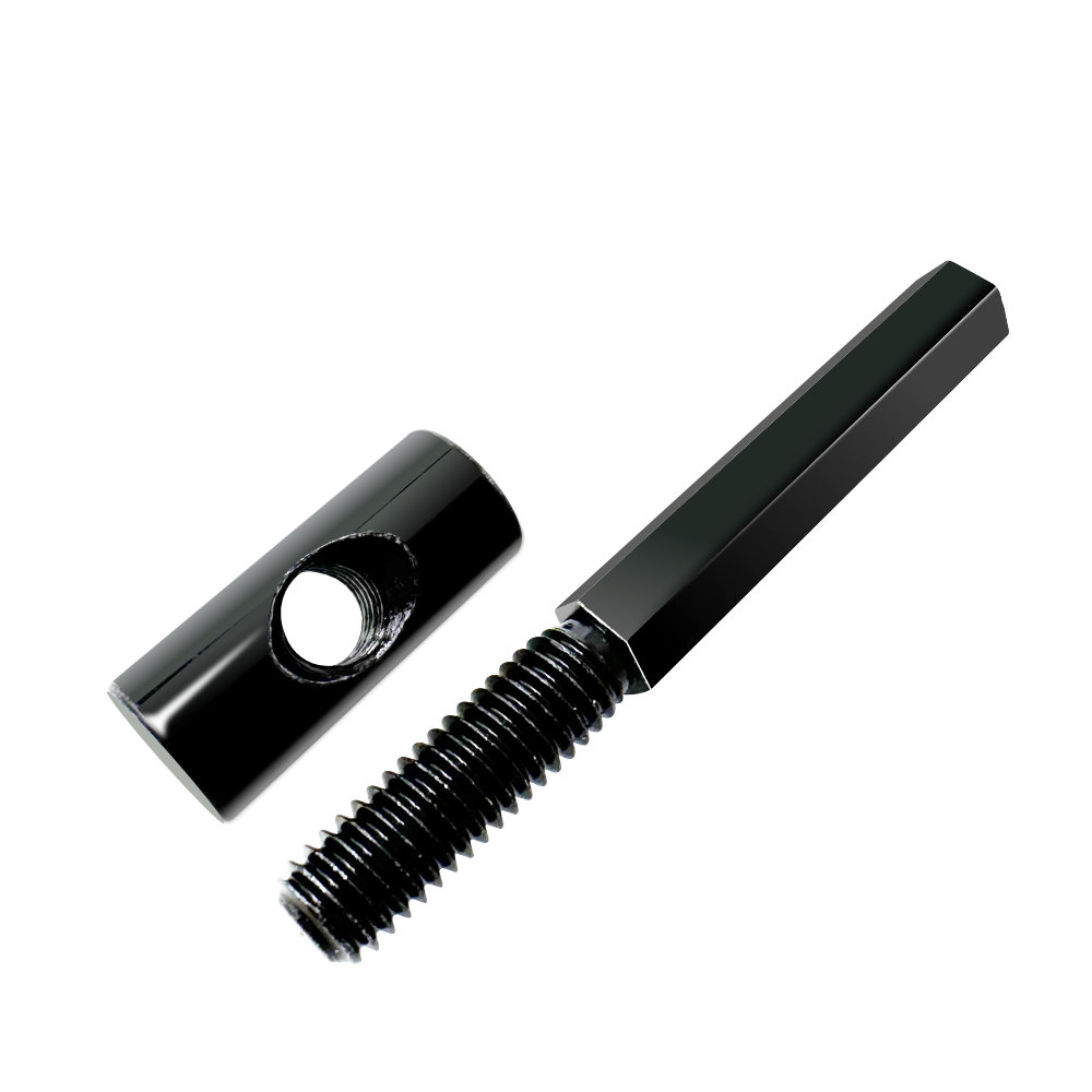 Custom CNC Turned Hex Male Thread Standoff Assembly