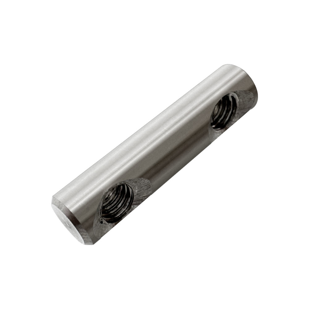 Custom CNC Turned Internal Thread Cylindrical Connector Pin