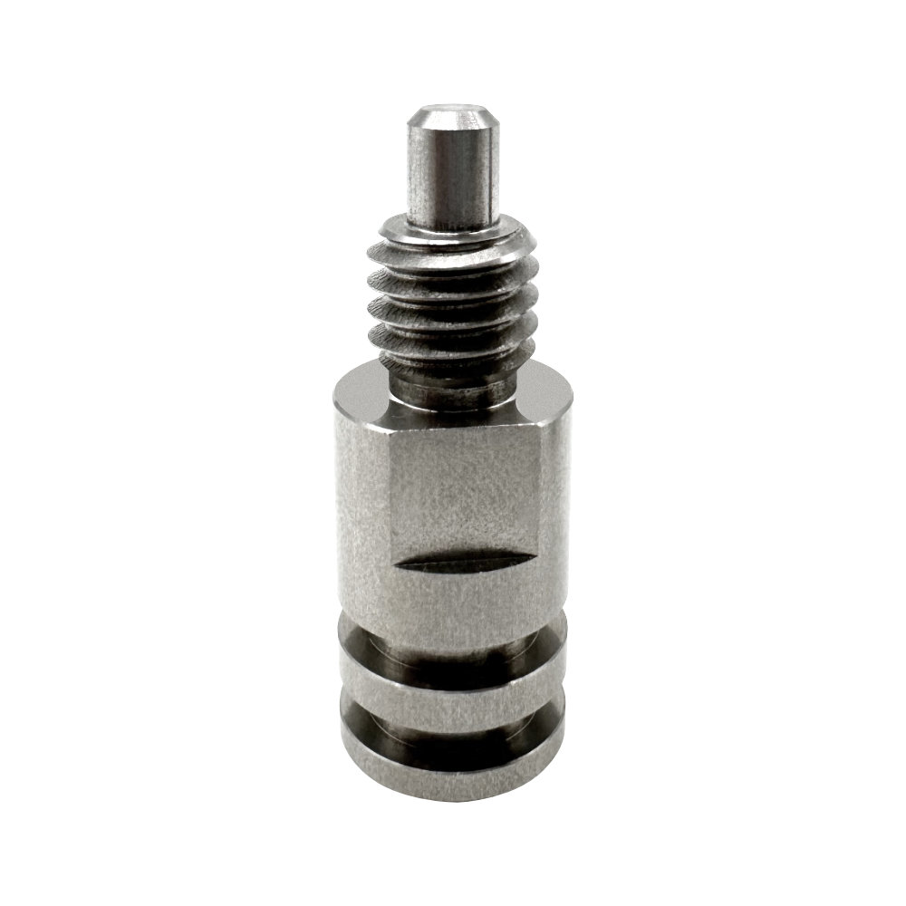 Custom CNC Turned Hexagonal Threaded Locating Connector Pin