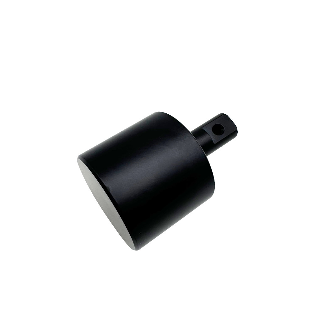 Custom CNC Turned Black Anodized Aluminum Cylindrical Knob