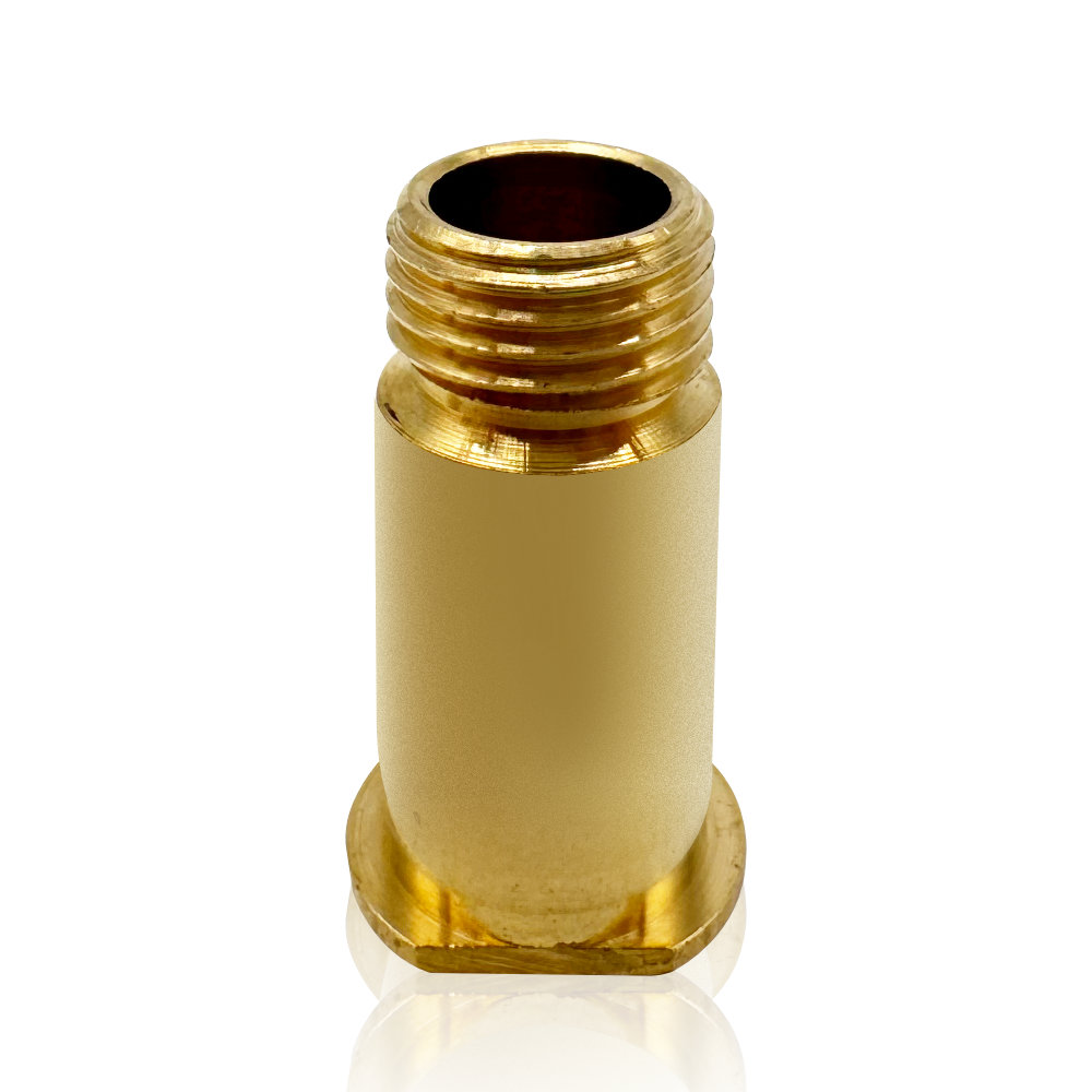 Custom CNC Turned External Thread Brass Hollow Sleeve