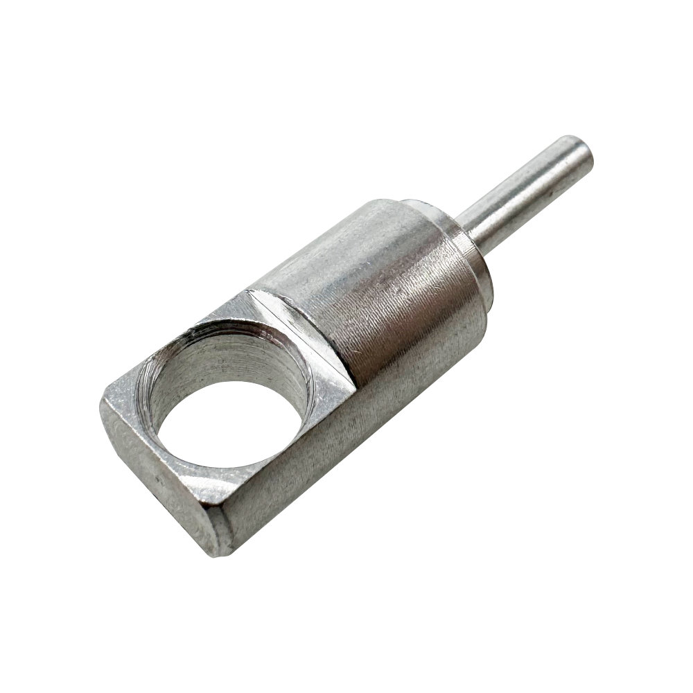 Custom CNC Turned Stepped Shaf With Side Threaded Hole