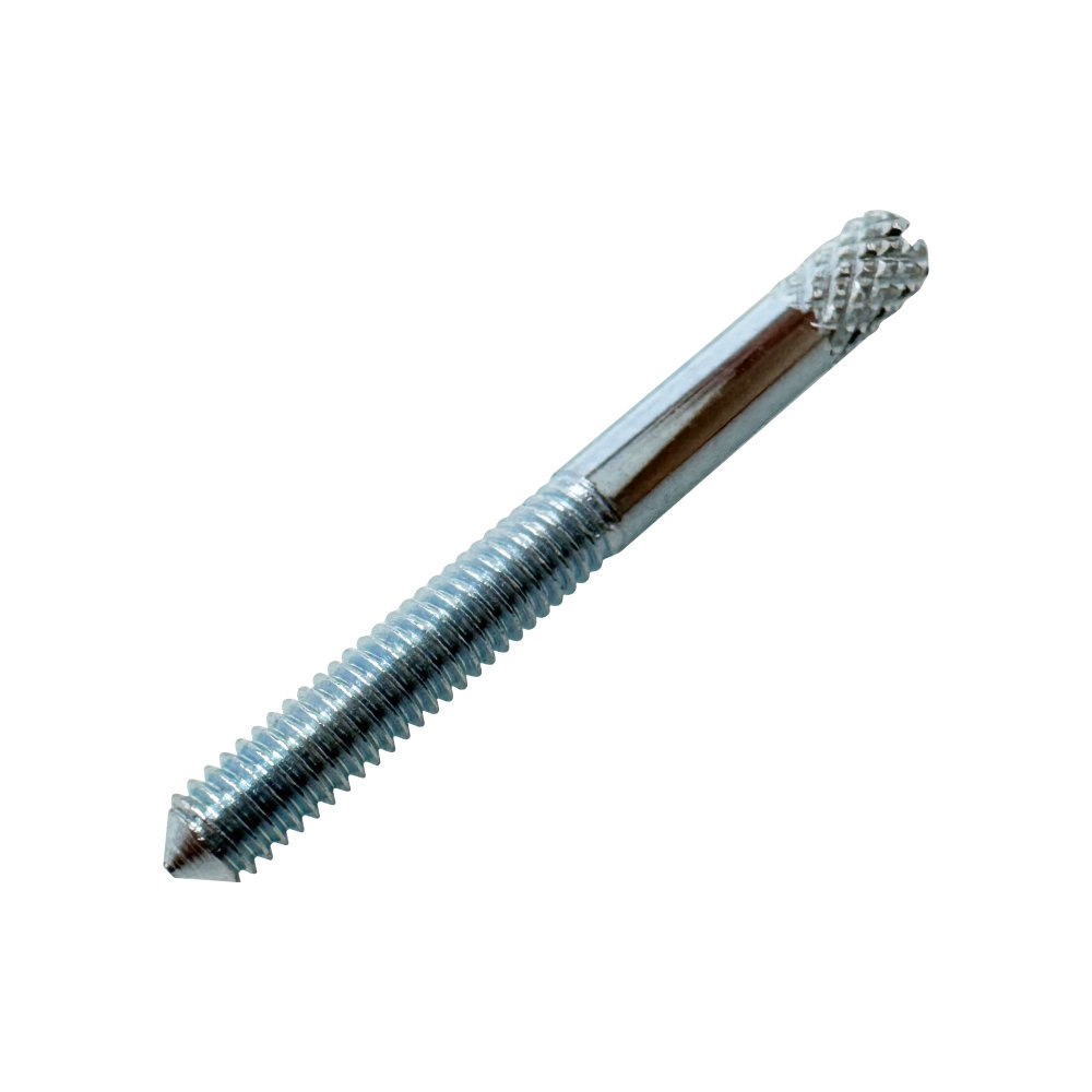 Custom CNC Turned Knurled Threaded Locating Pin