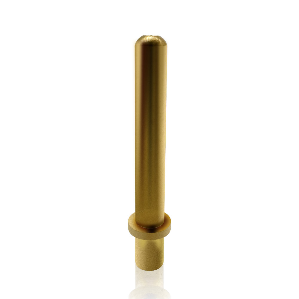 Custom CNC Turned Brass Flange Contact Pin