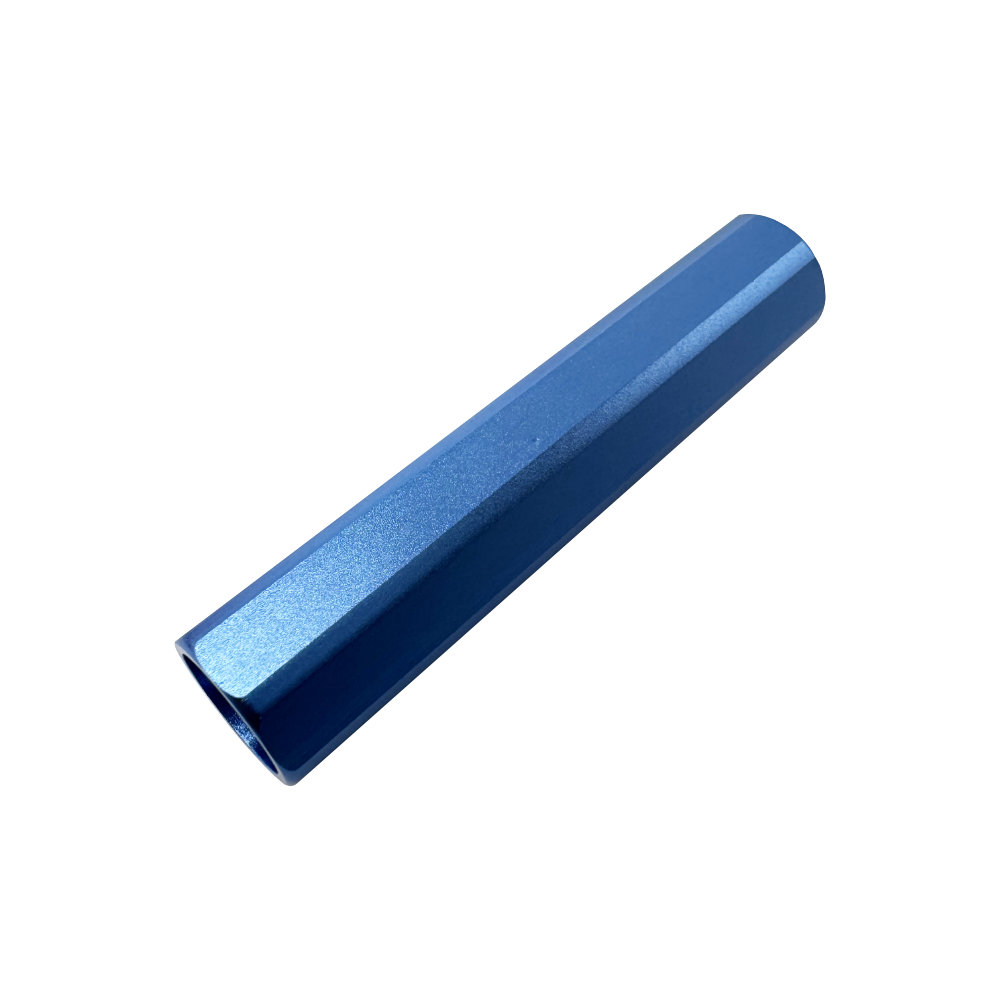 Custom CNC Turned Anodized Hexagonal Hollow Aluminum Tube