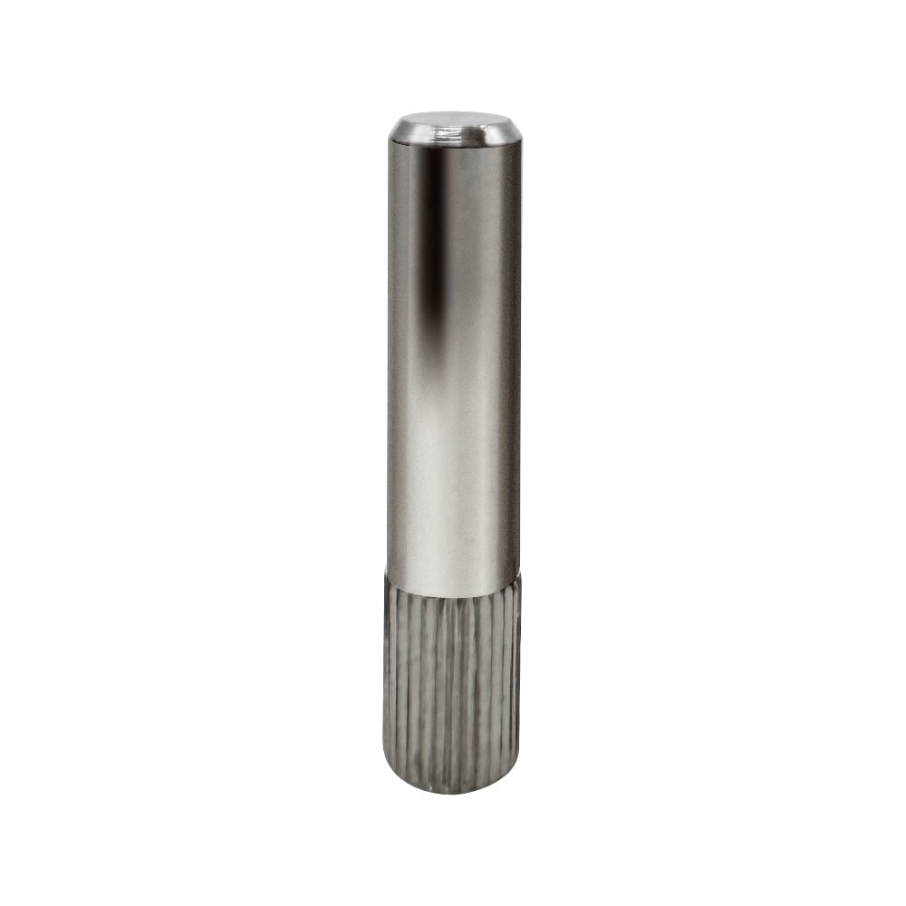 Custom CNC Turned Knurled Rounded Head Locating Dowel Pin