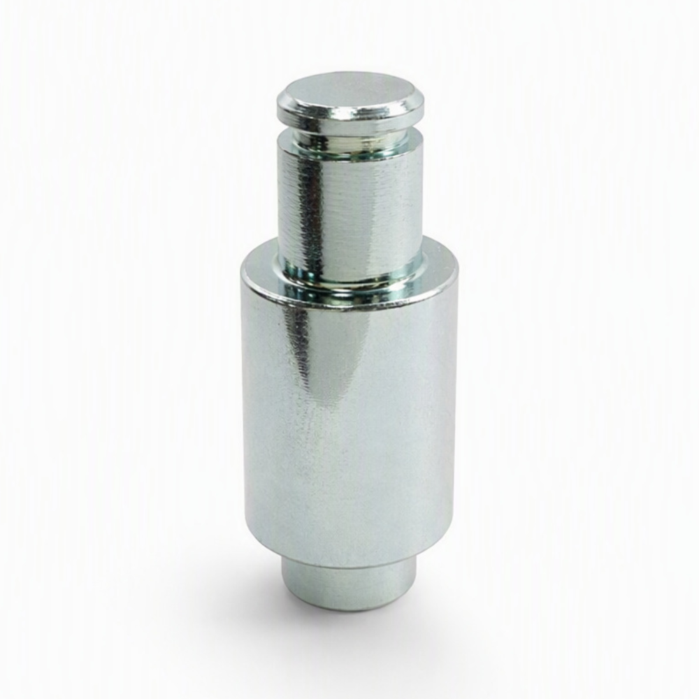 Custom CNC turned stepped pin with retaining groove