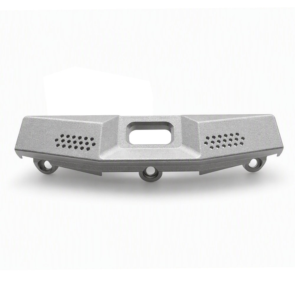 Custom CNC Machined Bracket with Hole Arrays and Mounting Lugs