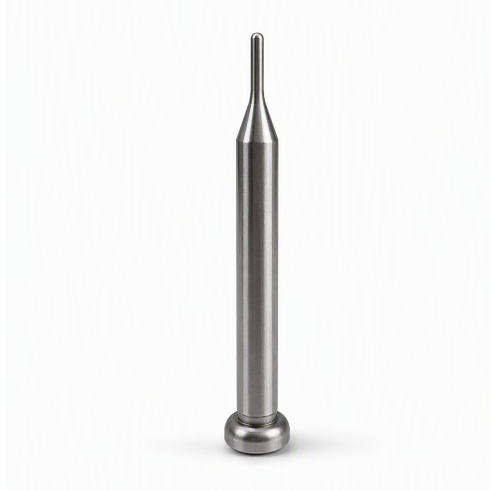 Custom CNC Turned Pin with Slender Tip and Flanged Head